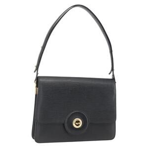 LOUIS VUITTON Epi Free Run Shoulder Bag Black M52402 LV Auth ka1294